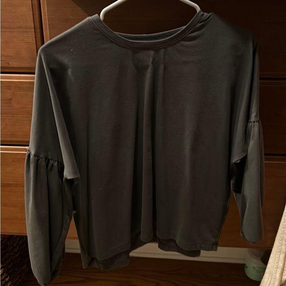 Madewell Accentuated Sleeve Long Sleeve Top
